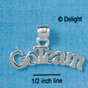 C2655 - Go Team - Pendant with bail - Silver Charm